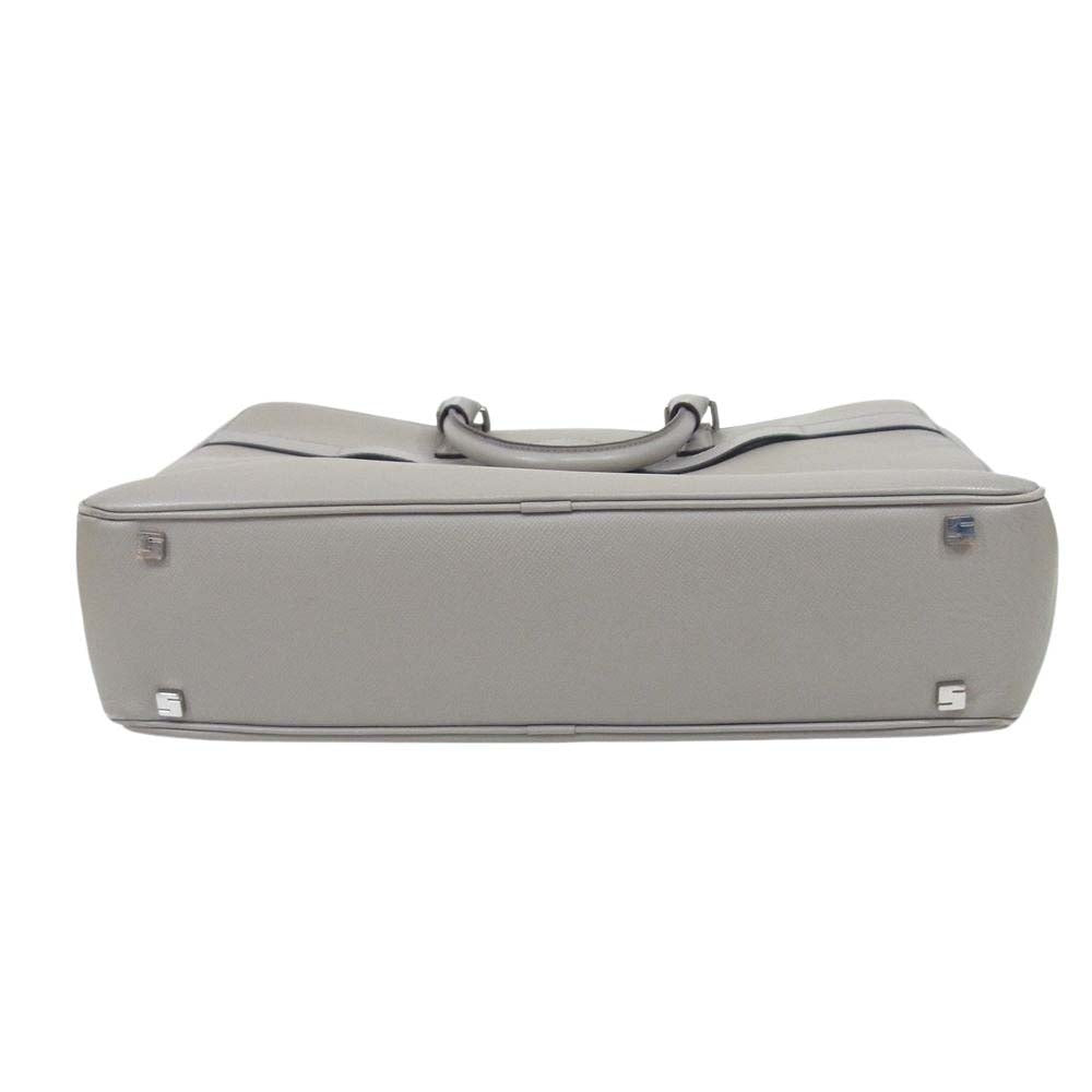 セラピアン 2WAY ショルダー ブリーフケース トートバッグ グレー系【中古】