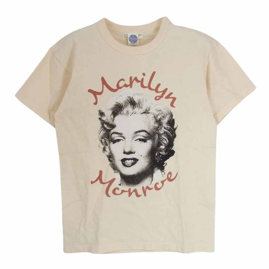TOY'S McCOY トイズマッコイ TMC2113 MARILYN MONROE TEE マリリンモンロー プリント 半袖 Tシャツ ベージュ系 S【中古】