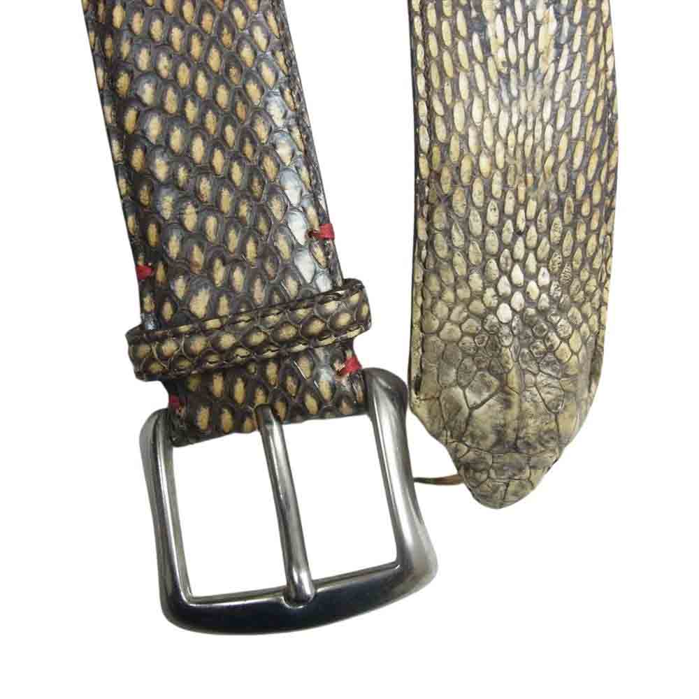 ファウストコラート コブラ レザー ベルト ベージュ系 2003/52【中古】