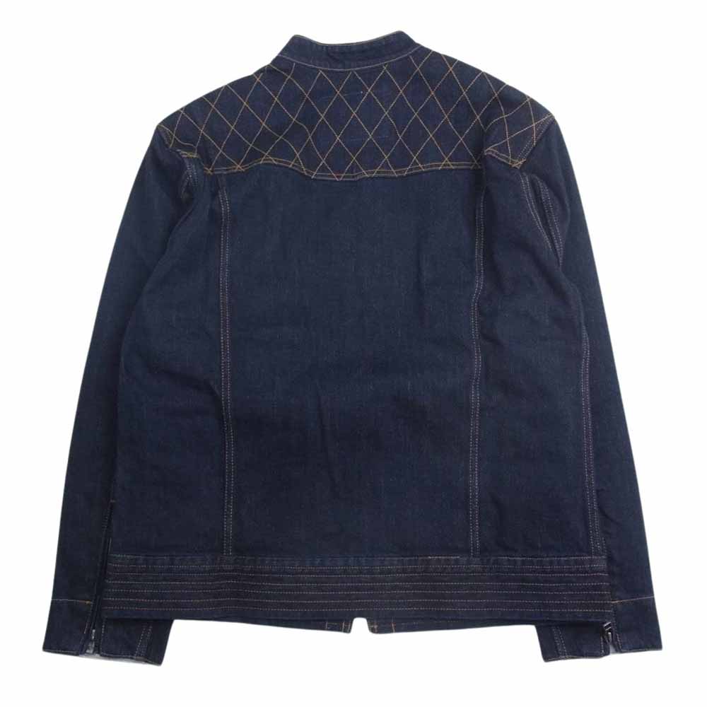 コジマ ジーンズ  13oz ストレッチデニム シングルライダースジャケット インディゴブルー系 XXL【中古】