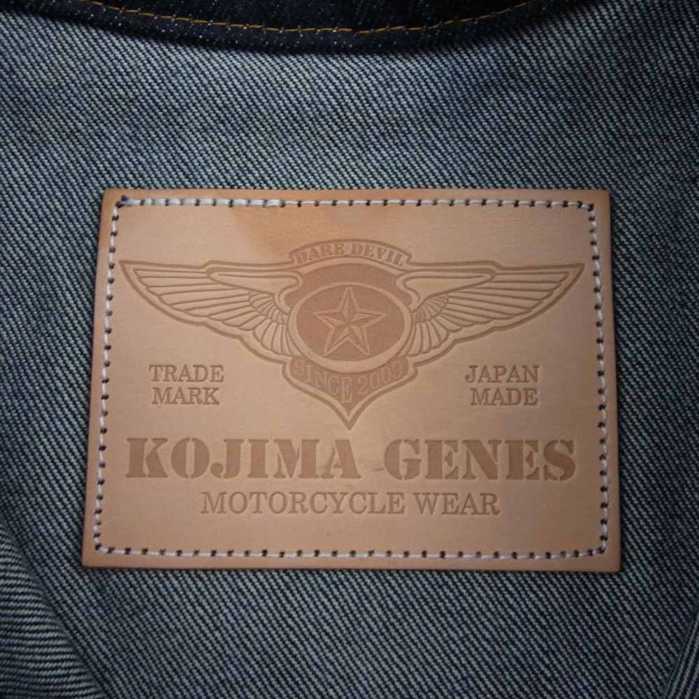 コジマ ジーンズ  13oz ストレッチデニム シングルライダースジャケット インディゴブルー系 XXL【中古】