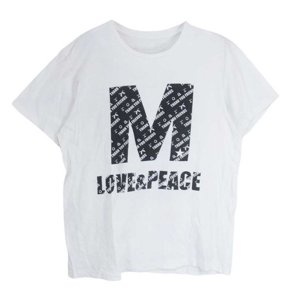 ROAR ロアー M thank you friends 2丁拳銃 クロス ガン 半袖 Tシャツ ホワイト系 L【中古】