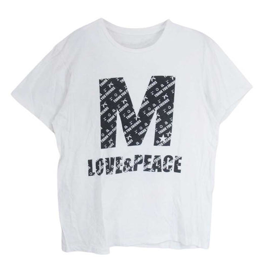 ROAR ロアー M thank you friends 2丁拳銃 クロス ガン 半袖 Tシャツ ホワイト系 L【中古】