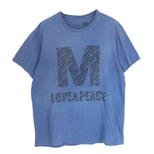 ROAR ロアー M thank you friends 2丁拳銃 クロス ガン 半袖 Tシャツ ブルー系 L【中古】