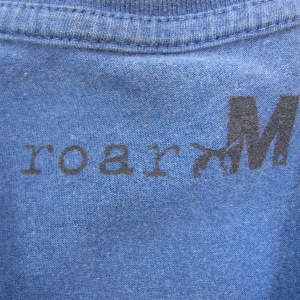 ROAR ロアー M thank you friends 2丁拳銃 クロス ガン 半袖 Tシャツ ブルー系 L【中古】