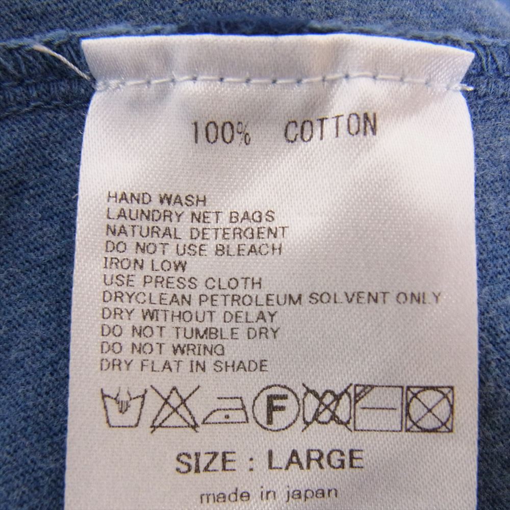 ROAR ロアー M thank you friends 2丁拳銃 クロス ガン 半袖 Tシャツ ブルー系 L【中古】