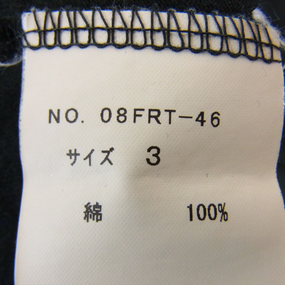 ROAR ロアー 2丁拳銃 スタッズ ストーン クロス ガン 七分袖  Tシャツ ブラック系 3【中古】