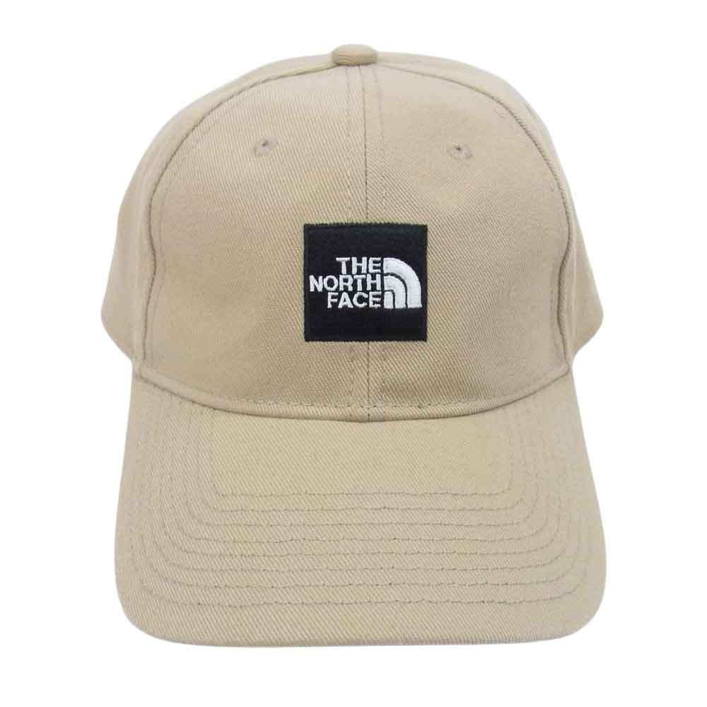 THE NORTH FACE ノースフェイス NN41911 Square Logo Cap スクエアロゴ キャップ 帽子 ベージュ系 FREE【中古】