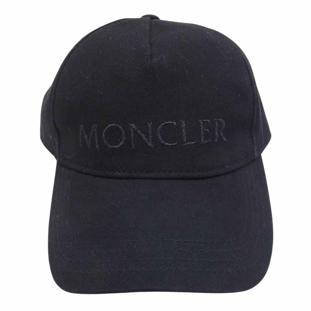 MONCLER モンクレール F10933B71410 国内正規品 BERRETTO BASEBALL ロゴ刺繍 ベースボールキャップ 帽子 ブラック系【中古】