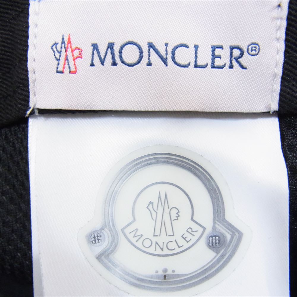 MONCLER モンクレール F10933B71410 国内正規品 BERRETTO BASEBALL ロゴ刺繍 ベースボールキャップ 帽子 ブラック系【中古】