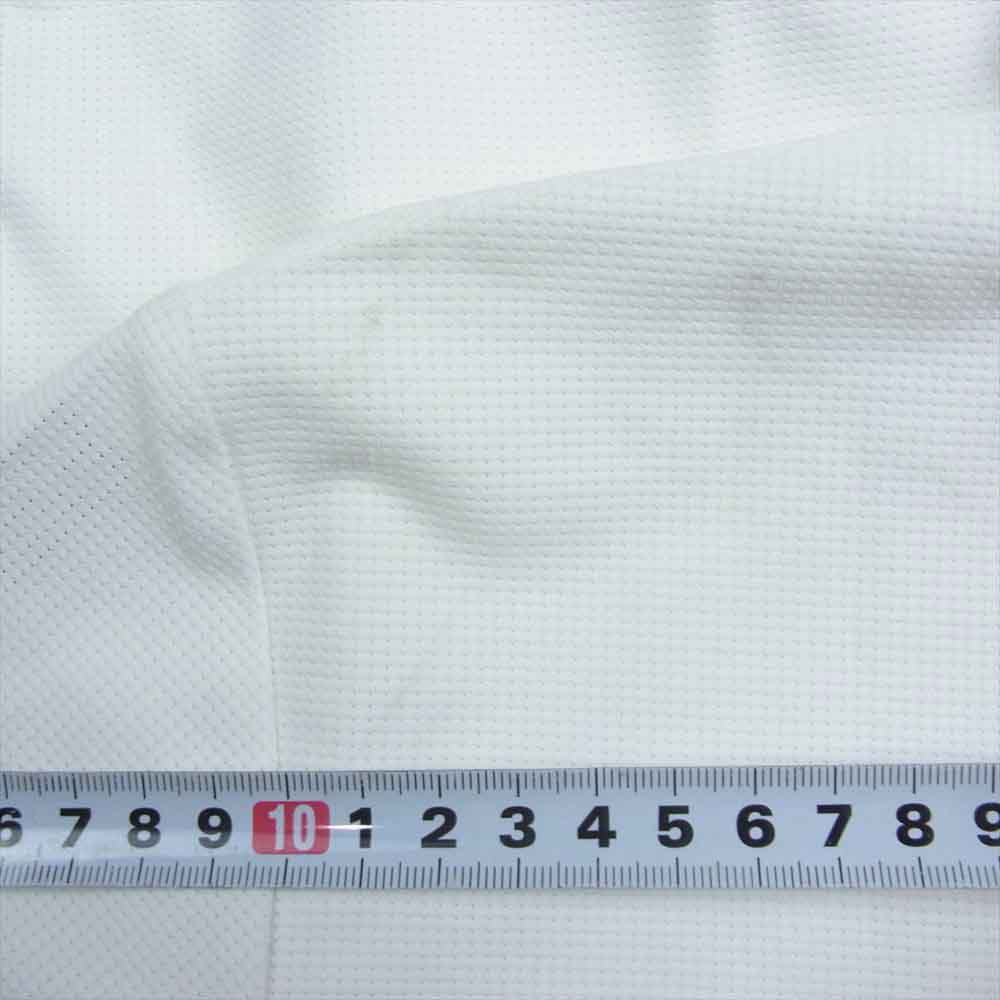 1piu1uguale3 ウノピュウノウグァーレトレ GRT042 POE201 GOLF ゴルフ S/S POLO 折り鶴 ロゴワッペン 袖ロゴ刺繍 半袖 ポロシャツ ホワイト系 4【中古】