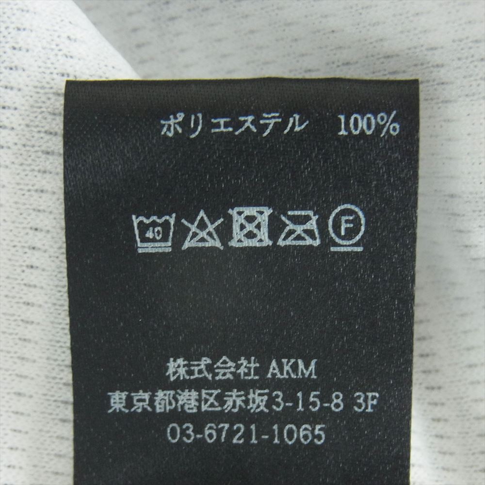 1piu1uguale3 ウノピュウノウグァーレトレ GRT080 POE321 GOLF ゴルフ BIG LOGO S/S POLO ビッグロゴ 半袖 ポロシャツ グレー系 シルバー系 4 Ⅳ【中古】