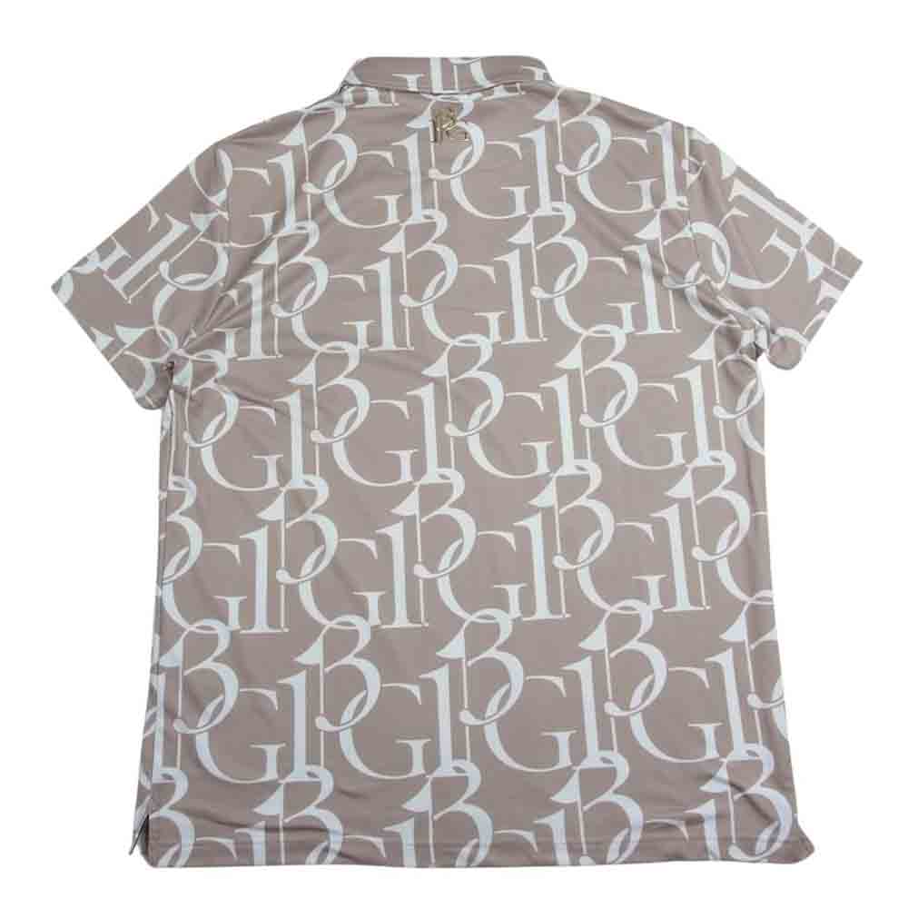 1piu1uguale3 ウノピュウノウグァーレトレ GRT135 POE356 GIANT LOGO 113G S/S POLO ジャイアントロゴ 折り鶴ワッペン 半袖 ポロシャツ ベージュ系 6【中古】