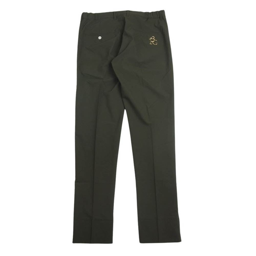 1piu1uguale3 ウノピュウノウグァーレトレ GRP100 POE400 113 GOLF ゴルフ ZIP SLACKS ロゴ刺繍 裾ジップ スラックスパンツ カーキ系 5【中古】