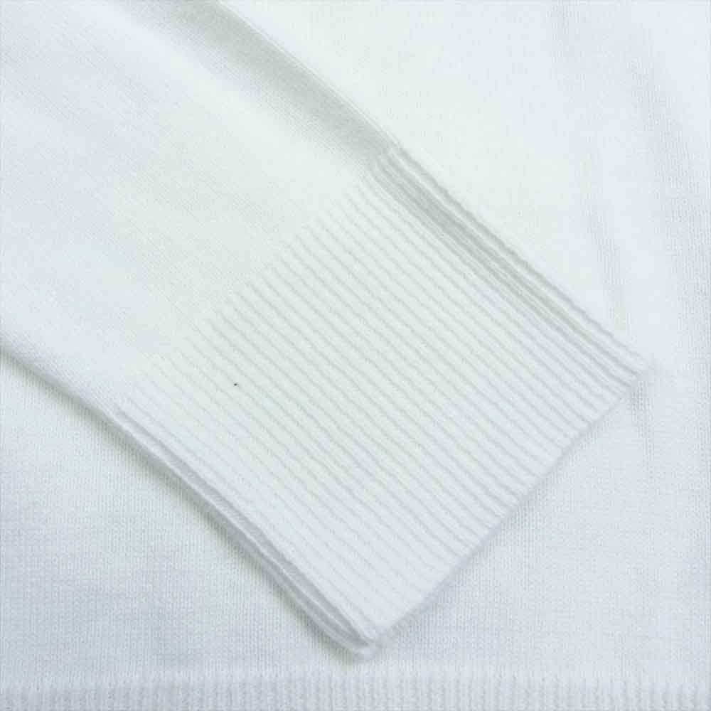 1piu1uguale3 ウノピュウノウグァーレトレ GRK034 COT366 GOLF ゴルフ L/S POLO 折り鶴ロゴ刺繍 長袖 ポロシャツ ホワイト系 4【中古】