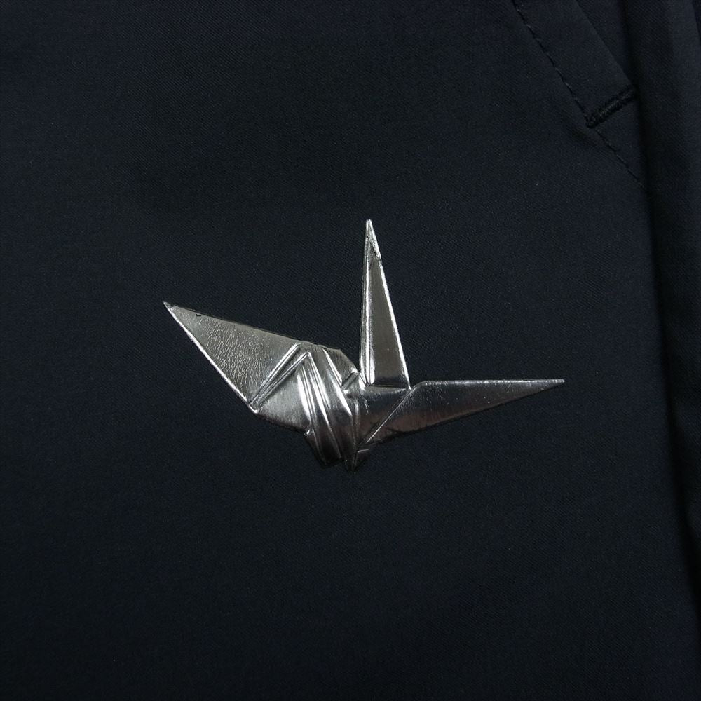 1piu1uguale3 ウノピュウノウグァーレトレ GRP100 POE400 113 GOLF ゴルフ ZIP SLACKS ロゴ刺繍 裾ジップ スラックスパンツ ブラック系 5【中古】