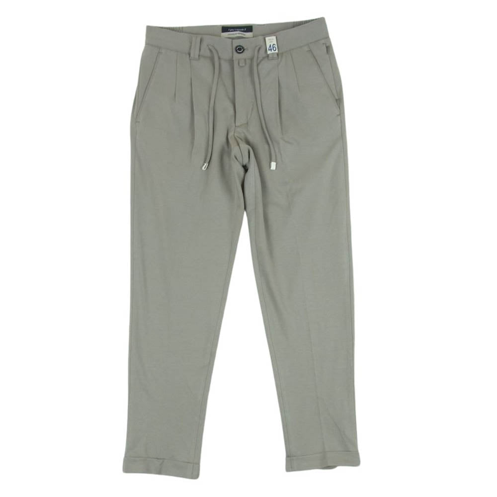 1piu1uguale3 ウノピュウノウグァーレトレ MRP186 NYU053 Giab’s ARCHIVIO 別注 EASY ITALY TROUSERS イタリア製 ジャブス イージー タック テーパード トラウザー パンツ ベージュ系 グレイッシュベージュ系 4 Ⅳ【中古】