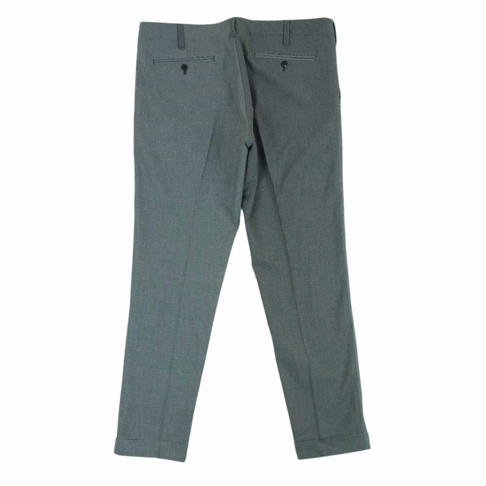 1piu1uguale3 ウノピュウノウグァーレトレ MRP542 PRY086 CRAZY RIB SLACKS 2WAY ストレッチ クレイジーパターン リブ スラックス パンツ グレー系 7【美品】【中古】