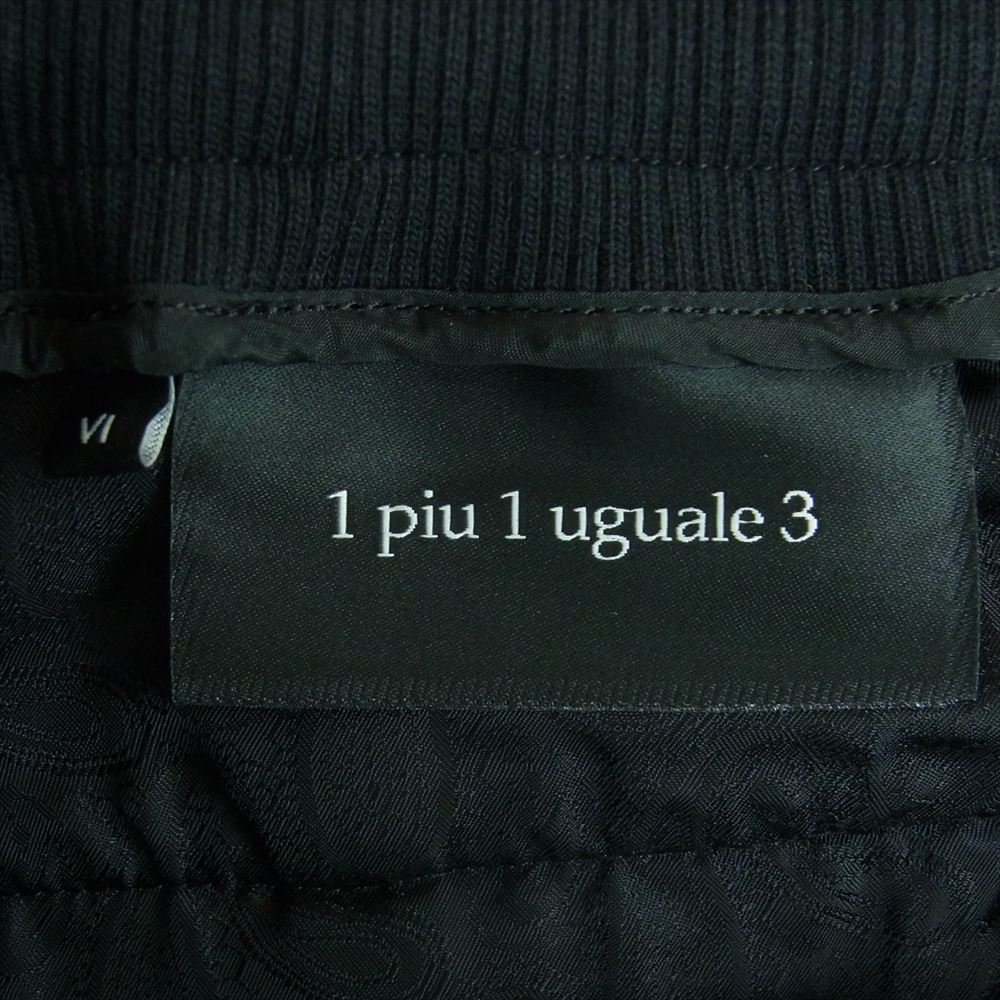1piu1uguale3 ウノピュウノウグァーレトレ 22AW MRP540 POE332 RIB SLACKS リブ スラックス トラウザーズ パンツ ブラック系 6【中古】