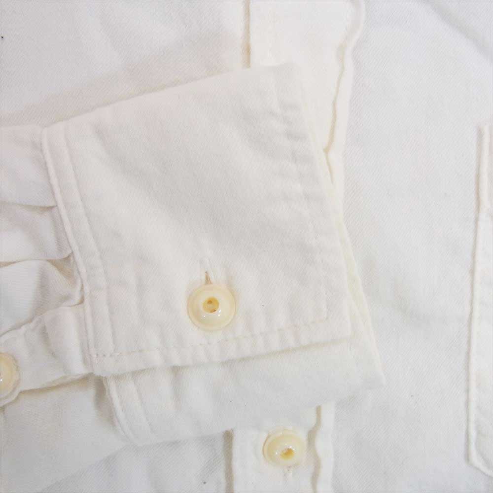 REMI RELIEF レミレリーフ コットン シルク レギュラー カラー 長袖シャツ オフホワイト系 M【中古】