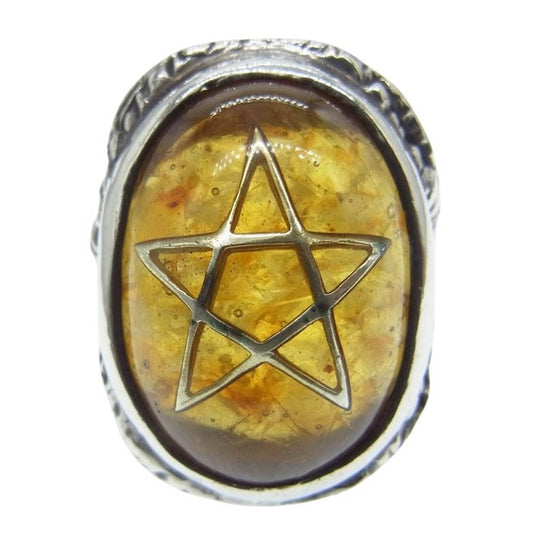 ALEX STREETER アレックスストリーター Angel Heart エンジェル ハート リング  シルバー系 イエロー系 12号【中古】