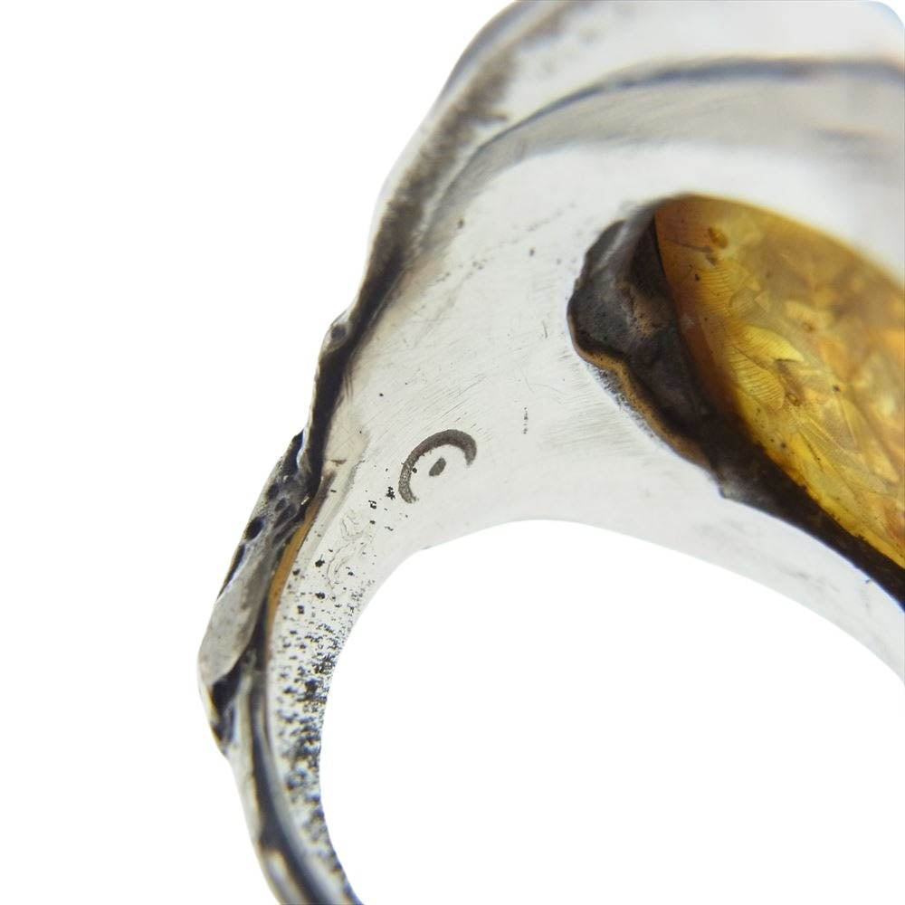 ALEX STREETER アレックスストリーター Angel Heart エンジェル ハート リング  シルバー系 イエロー系 12号【中古】