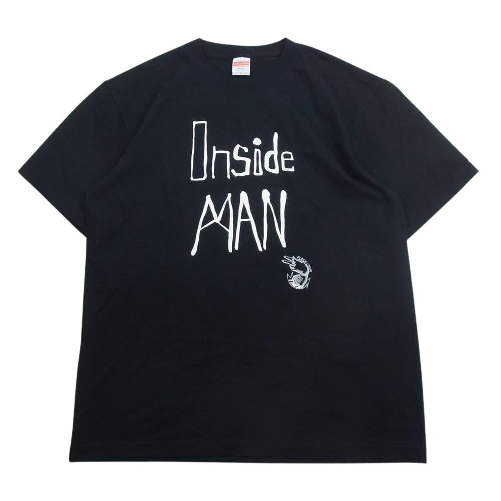 ゼア WMT-12 ケルト＆コブラ前身 Inside Man T-shirt Fonts シルクスクリーンプリント インサイドマン クルーネック 半袖 Tシャツ ブラック系 L【中古】