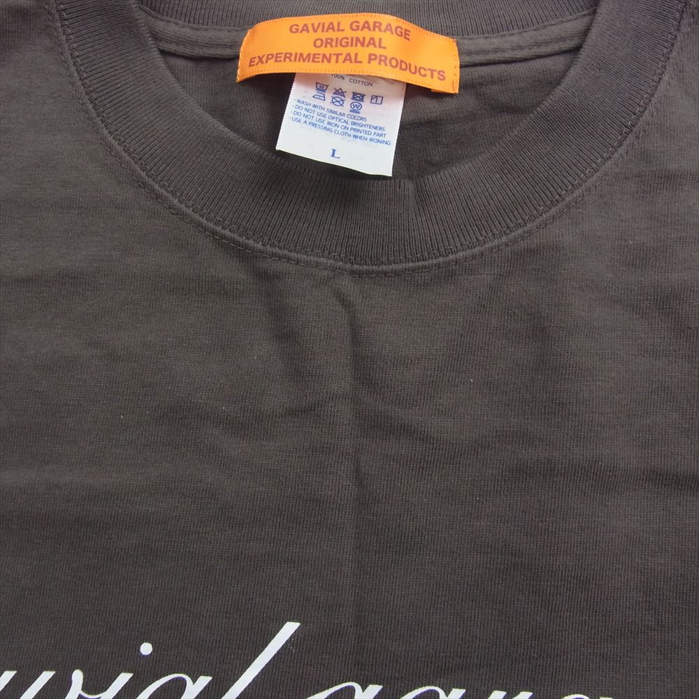 GAVIAL ガヴィル GVL-GG-57 GVL-GG-57 3G S/S TEE LOGO ガレージロゴ 半袖 Tシャツ ブラウン系 L【中古】