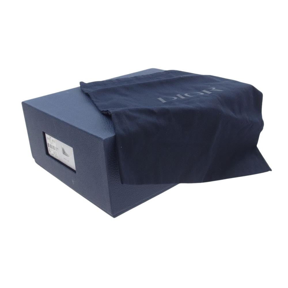 DIOR HOMME ディオールオム 3SH118YUO B23 Daniel Arsham ダニエルアーシャム News print ニュースペーパー ロゴ ハイカット スニーカー ホワイト系 42【極上美品】【中古】