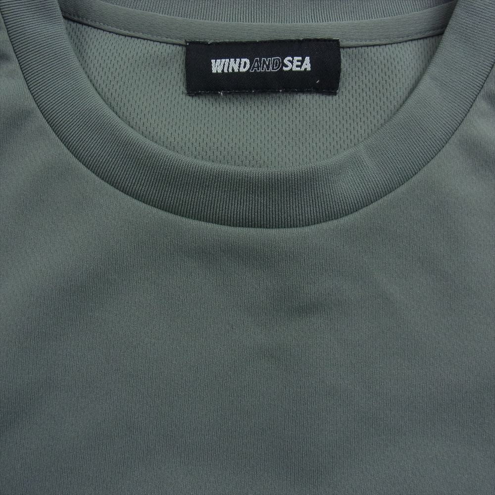 WIND AND SEA ウィンダンシー WDS-20S2-CS-09 WDS DRY T-SHIRT ロゴドライ 半袖 Tシャツ グレー系 L【中古】