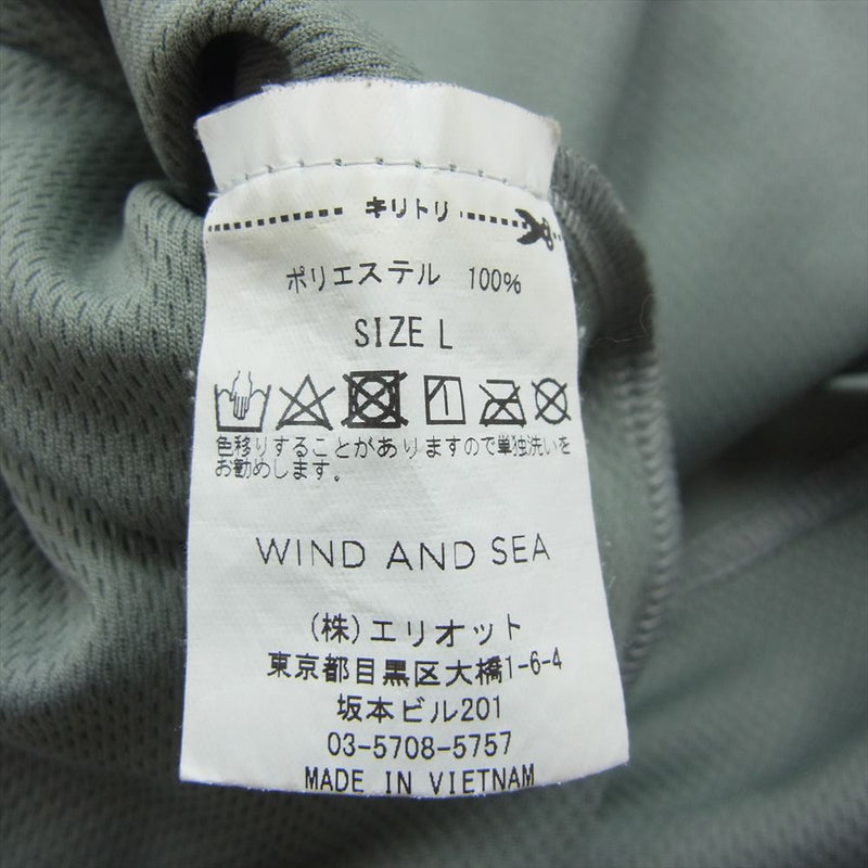WIND AND SEA ウィンダンシー WDS-20S2-CS-09 WDS DRY T-SHIRT ロゴドライ 半袖 Tシャツ グレー系 L【中古】