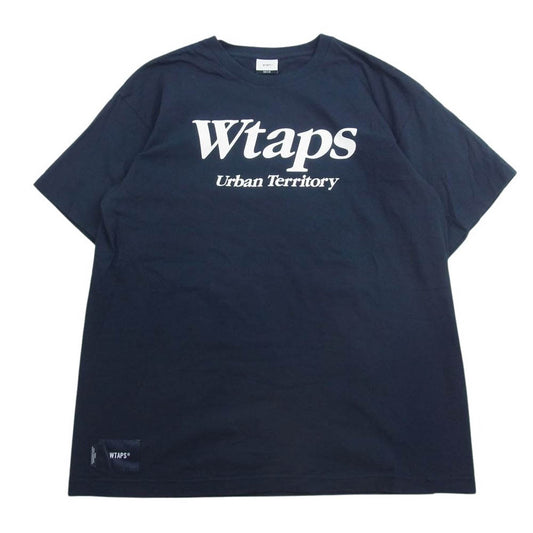WTAPS ダブルタップス 22SS  221ATDT-STM06S Urban Territory S/S TEE プリント Tシャツ 半袖 ネイビー系 02【中古】