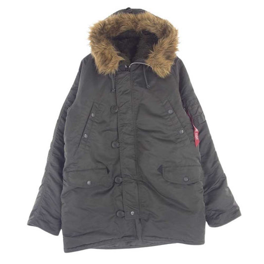 ALPHA アルファ 20094-276 N-3B ミリタリー フライト ジャケット モスグリーン系 L【中古】