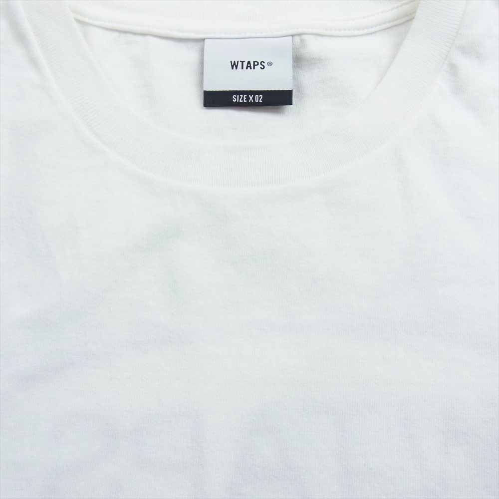 WTAPS ダブルタップス 23SS SNAKE LABEL/SS.COTTON TEE バックプリント Tシャツ 半袖 ホワイト系 02【中古】