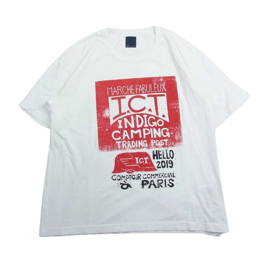 VISVIM ビズビム 0218905010021 ICT プリント Tシャツ 半袖 ホワイト系 4【美品】【中古】