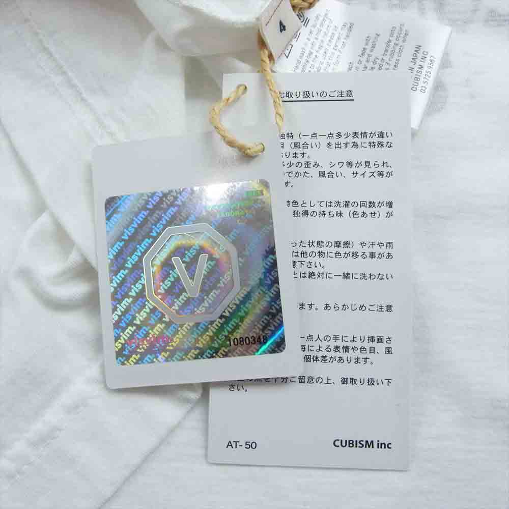 VISVIM ビズビム 0218905010021 ICT プリント Tシャツ 半袖 ホワイト系 4【美品】【中古】