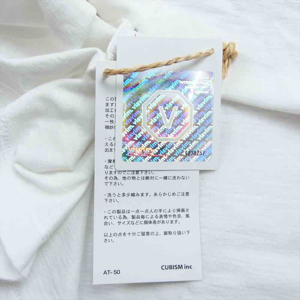 VISVIM ビズビム 22SS 0220905010015 ICT WIDE TEE S/S ワイド プリント Tシャツ 半袖 ホワイト系 5【極上美品】【中古】
