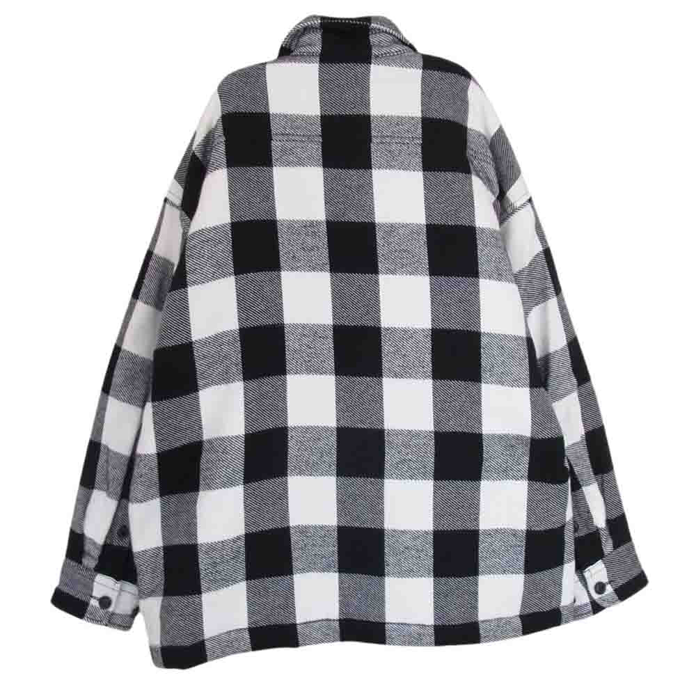 DESCENDANT ディセンダント 22AW CLAIRTON PLAID JACKET 中綿 バッファローチェック シャツ ジャケット  ブラック系 3【中古】