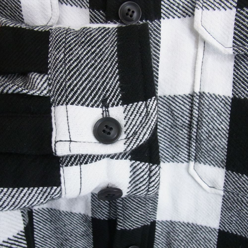 DESCENDANT ディセンダント 22AW CLAIRTON PLAID JACKET 中綿 バッファローチェック シャツ ジャケット  ブラック系 3【中古】