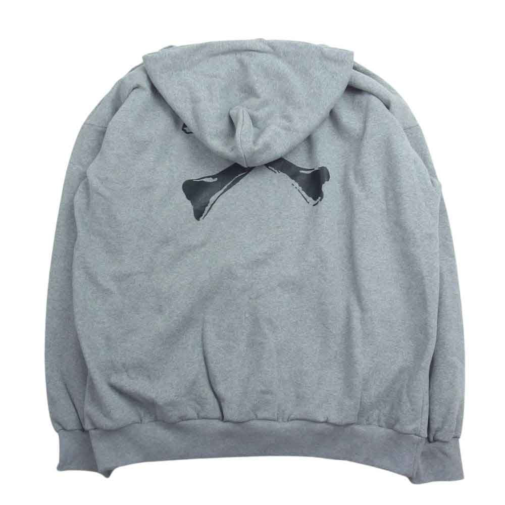 WTAPS ダブルタップス 22AW CROSS BONES HOODY クロスボーン フーディー パーカー グレー系 04【中古】