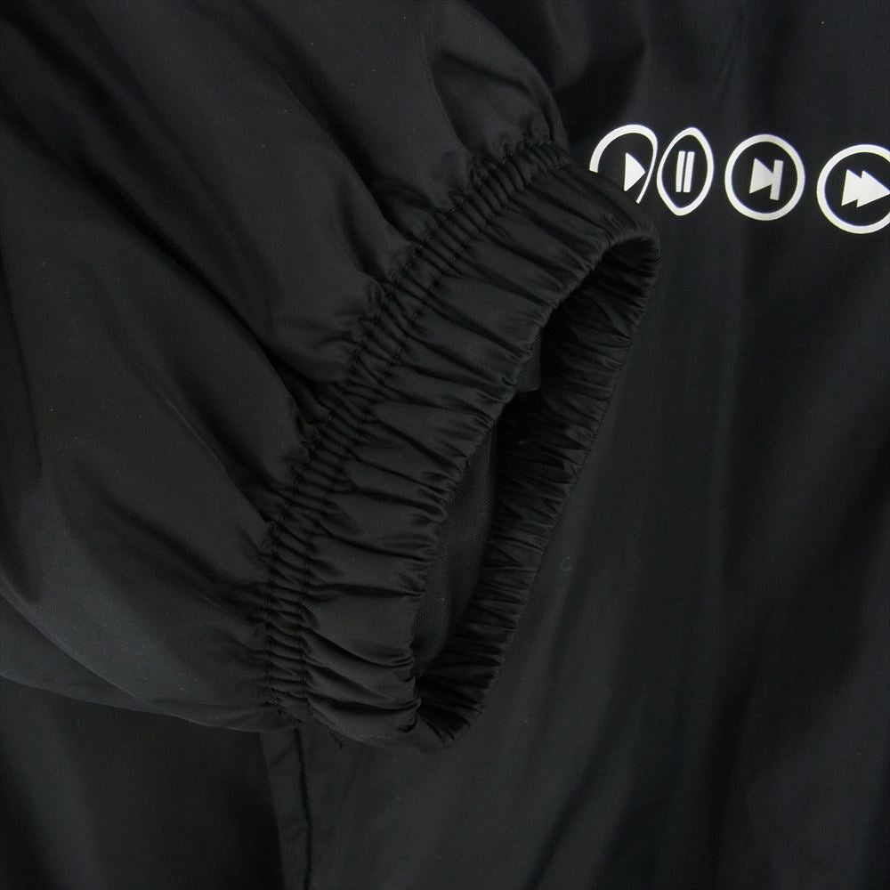 シークエル 22AW  SQ-22AW-JK-08 COACH JACKET バックプリント 中綿 コーチ ジャケット  ブラック系 L【中古】