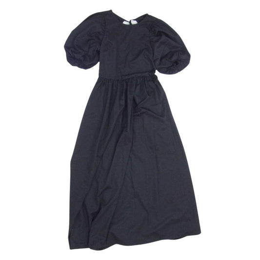 リリーブラウン LWFO203037 ボリューム パフ スリーブ ワンピース ブラック系 ONE SIZE【中古】