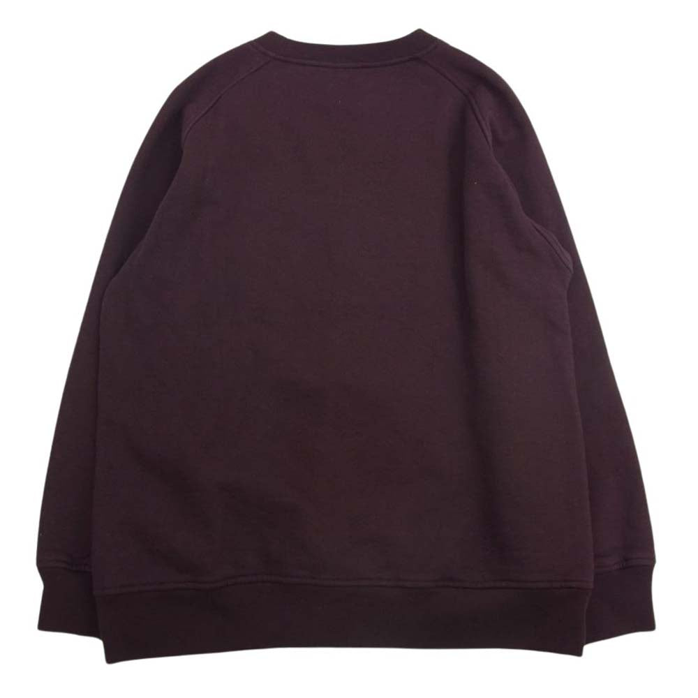 COMOLI コモリ 23AW Y03-05002 コットン吊裏毛 クルーネック スウェット トレーナー Burgundy  バーガンディ系 1【中古】