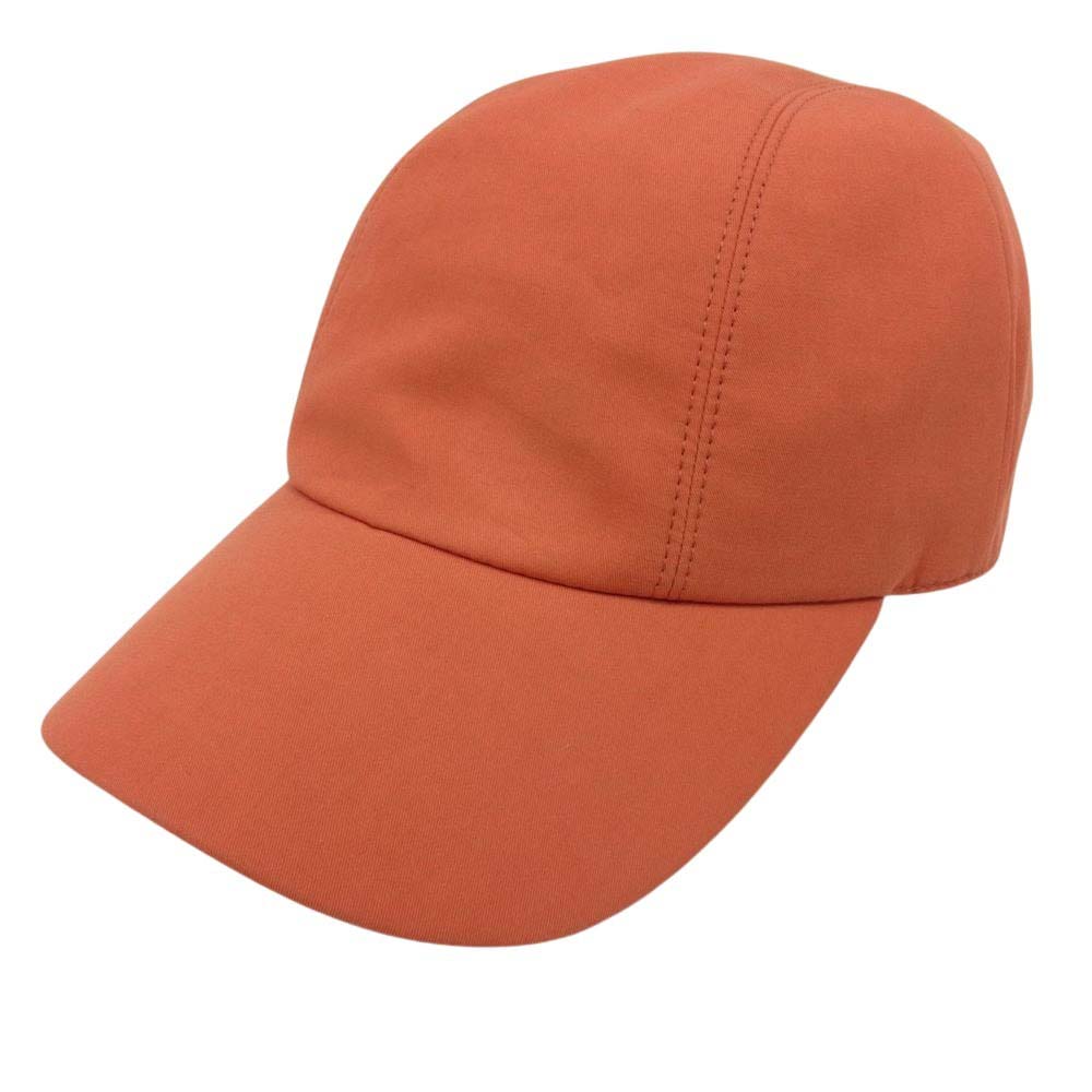 HERMES エルメス セリエ ボタン キャップ オレンジ系 58【中古】
