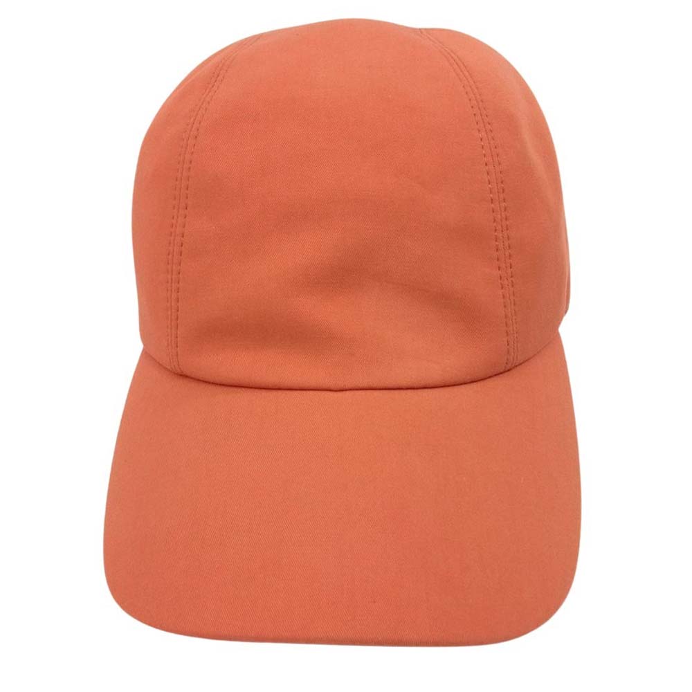 HERMES エルメス セリエ ボタン キャップ オレンジ系 58【中古】