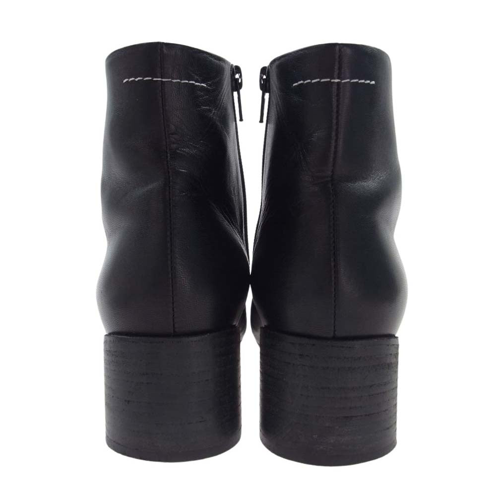 MAISON MARGIELA メゾンマルジェラ S59WU0173 MM6 エムエムシックス Anatomic アナトミック サイドジップ ブーツ ブラック系 38.5【中古】