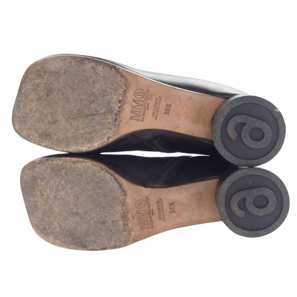 MAISON MARGIELA メゾンマルジェラ S59WU0173 MM6 エムエムシックス Anatomic アナトミック サイドジップ ブーツ ブラック系 38.5【中古】