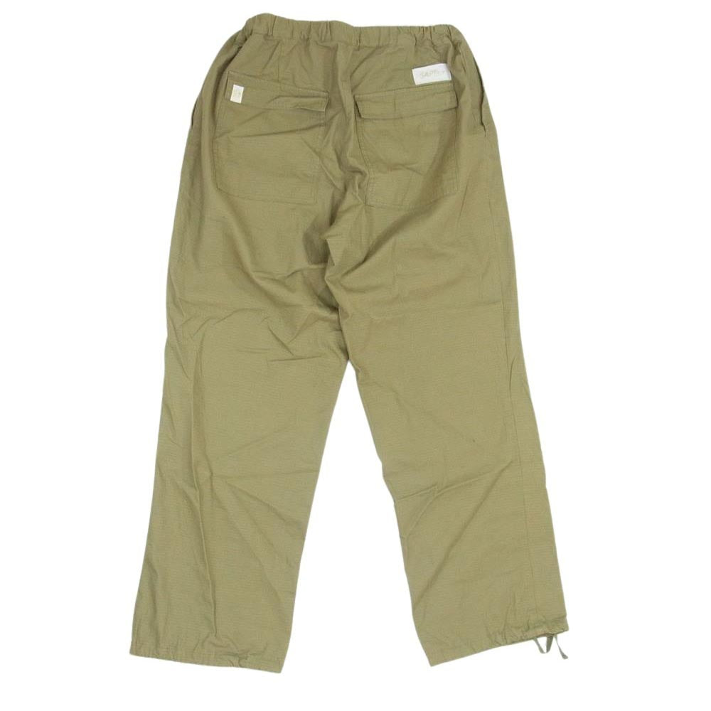 サプール ミリタリー ワーク パンツ ロゴ刺繍 カーキ系 M【中古】