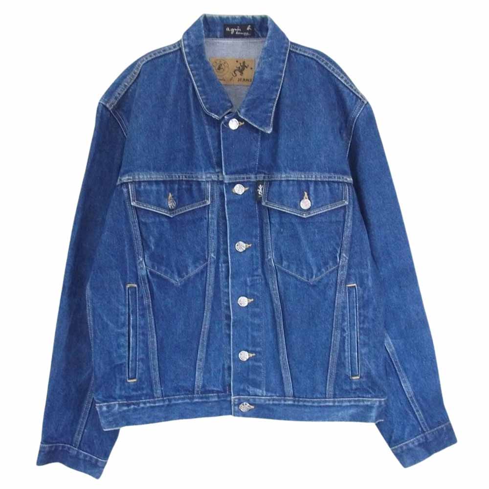 agnes b. アニエスベー homme デニム ジャケット インディゴブルー系 サイズ表記無【中古】