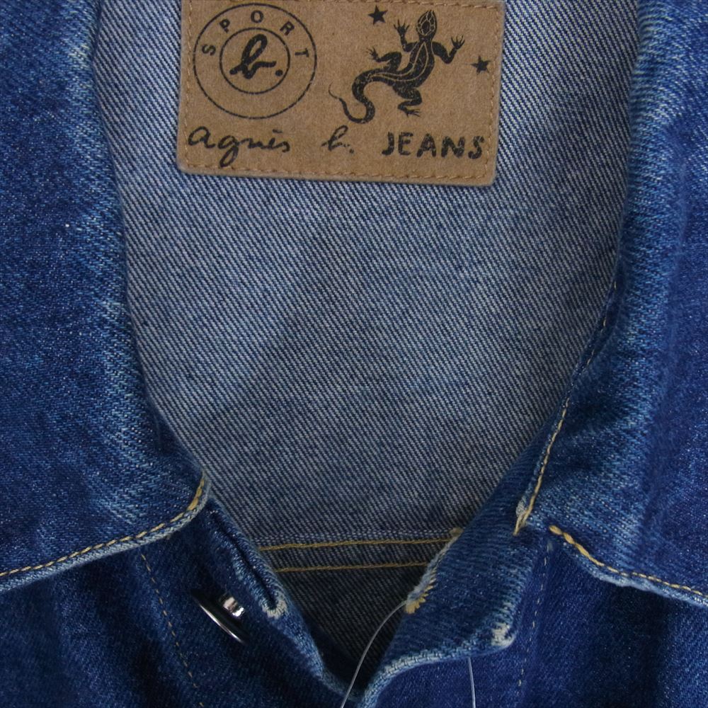 agnes b. アニエスベー homme デニム ジャケット インディゴブルー系 サイズ表記無【中古】